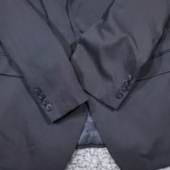 Calvin Klein Men's Suit Jacket Blazer Gray Polyester Rayon Sport Coat Size 42R - Picture 9 of 14